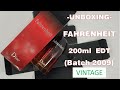 Unboxing _ Fahrenheit  by Dior  (2009 batch)