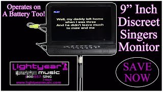 9 inch Professional Karaoke Video LCD Monitor Lightyearmusic (800)557-7464 ✅
