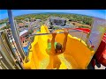 Waterslides at aquashow park in portugal  montanha russa water coaster
