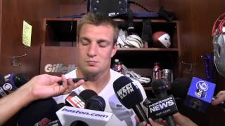 Rob Gronkowski on his 3 TD opening night