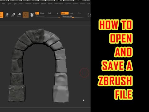 how to save file in zbrush