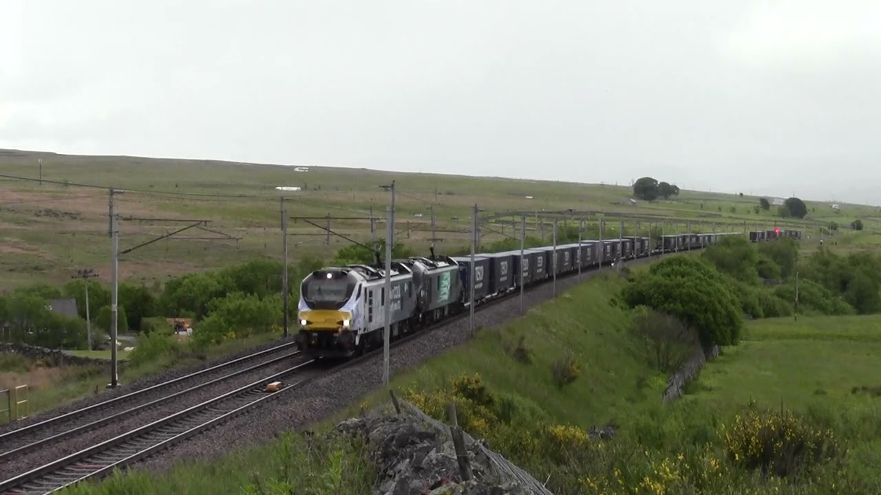 Tesco freight train Sat 7th Jun 25 Shap Wells