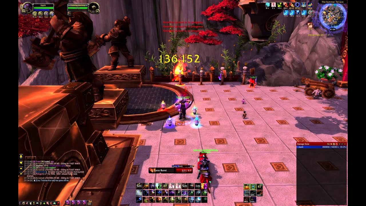 Wow lvl 90 elemental shaman burst