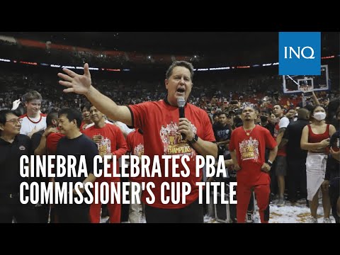 Ginebra celebrates PBA Commissioner's Cup title