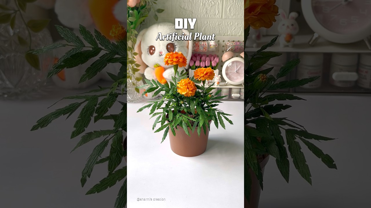 DIY artificial plant #shorts #viralshorts #diyplanter #artificialplants #handmade #craftideas