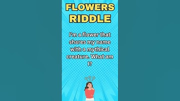 RIddle Part 23 Flower Name Riddle Than You Think #flowersriddle #primeknowledgia #riddles