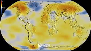 Global Temperature Anomalies from 1880 to 2019