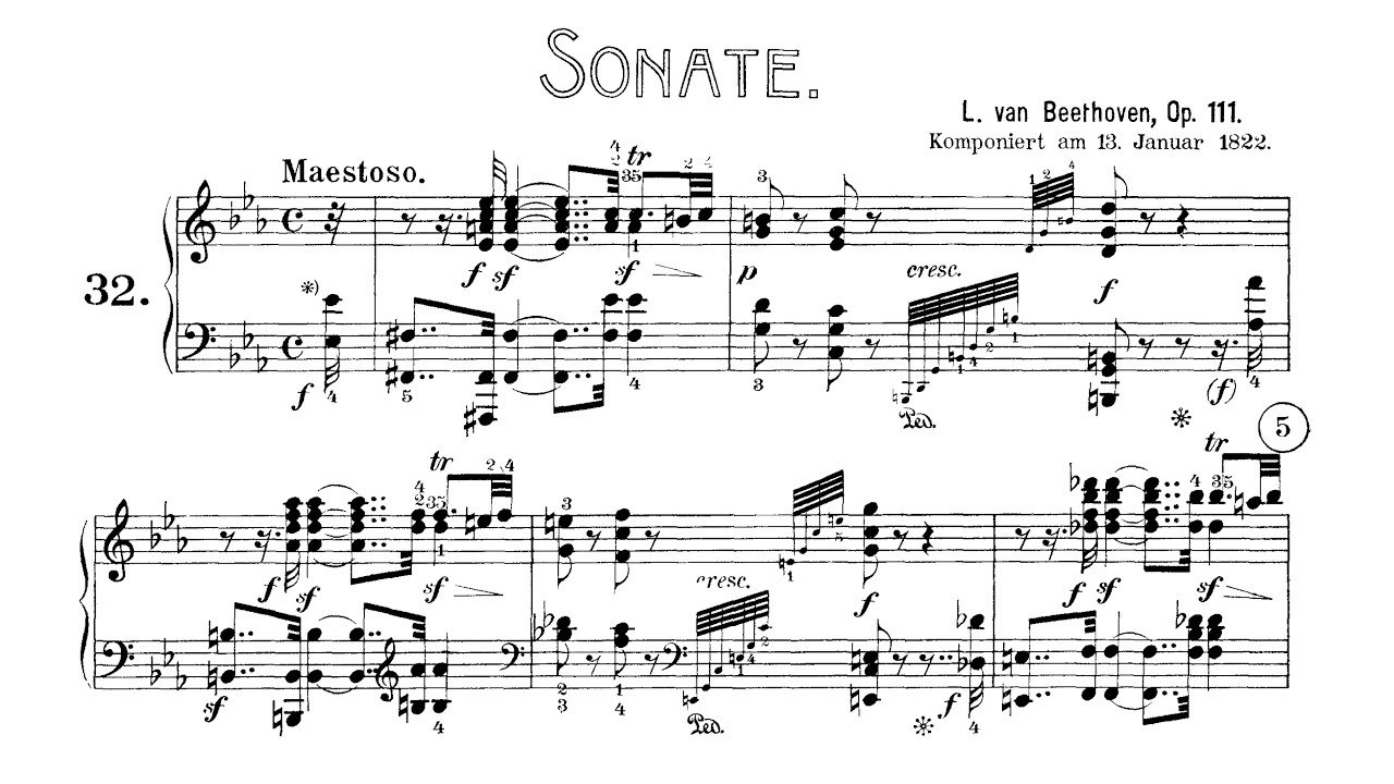 Beethoven Sonata No.32 - Paul Barton, FEURICH piano