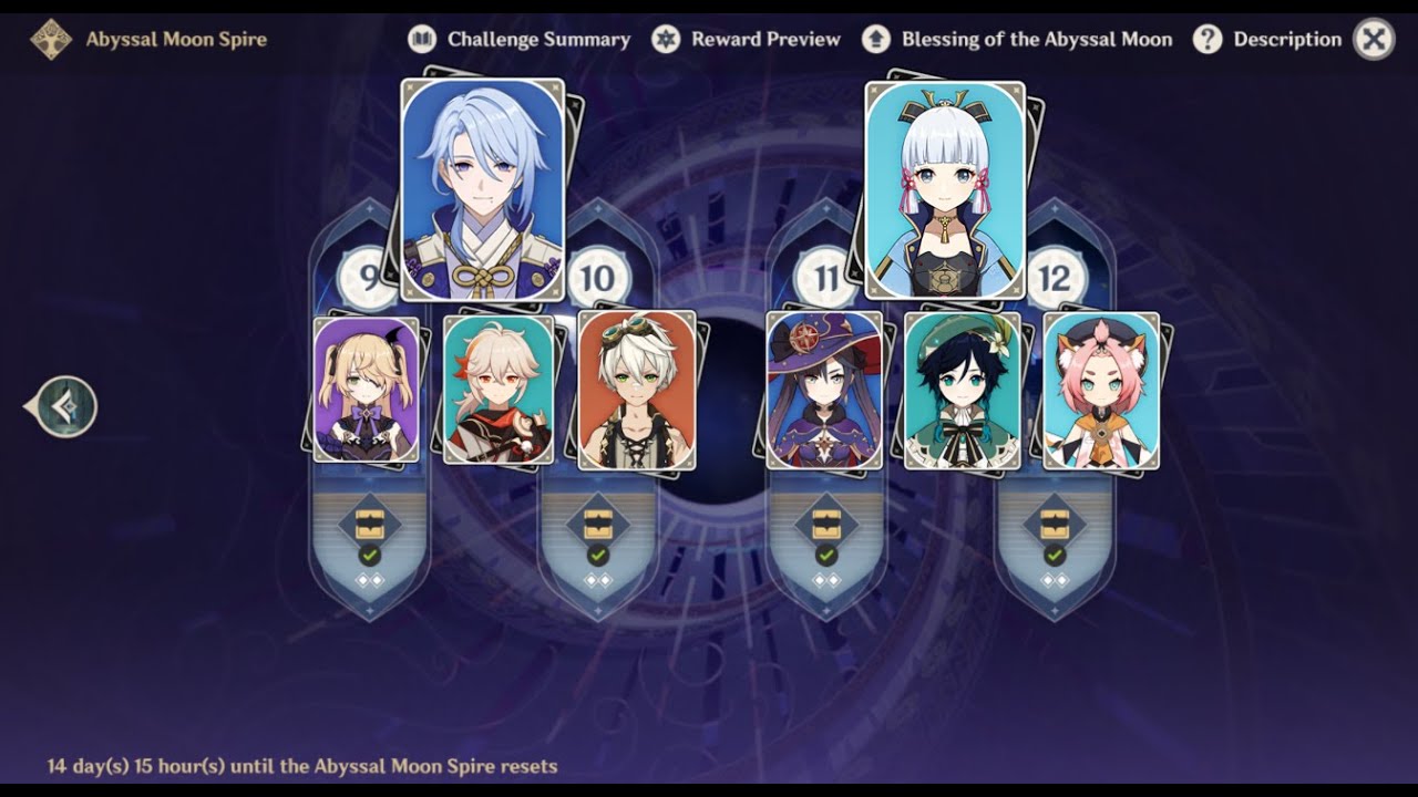 [36* 2.6 Abyss; Floors 11 & 12] C6 R2 Haran Ayato  ||  C0 R5 Black sword Ayaka