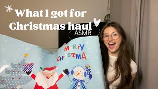 ASMR What I got for Christmas haul🎄