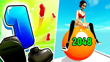 Number Run 3D vs Yoga Ball Run - Max Level Gameplay (Part 1)