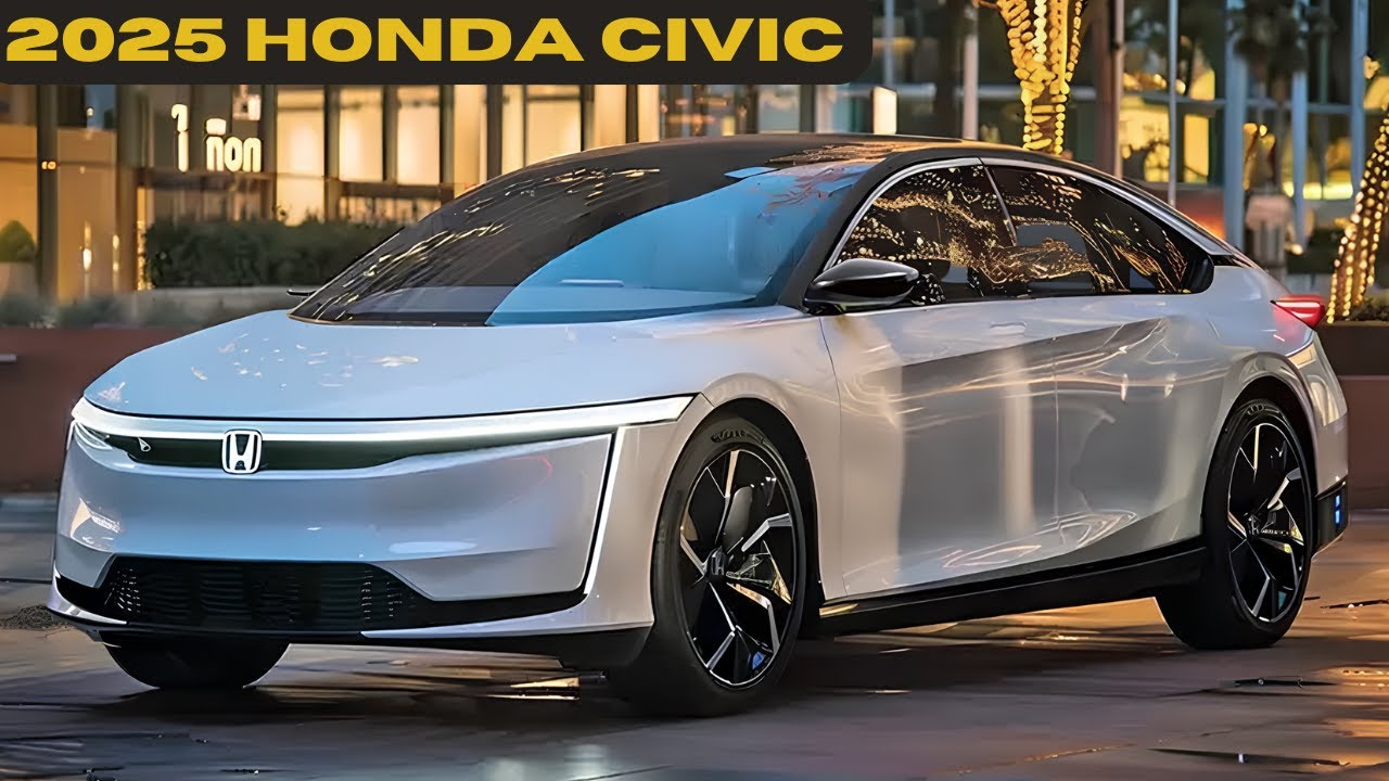 Illustrated image associated with Honda Civic redesign rumors, showing a modernized Civic concept direction with updated front-end styling