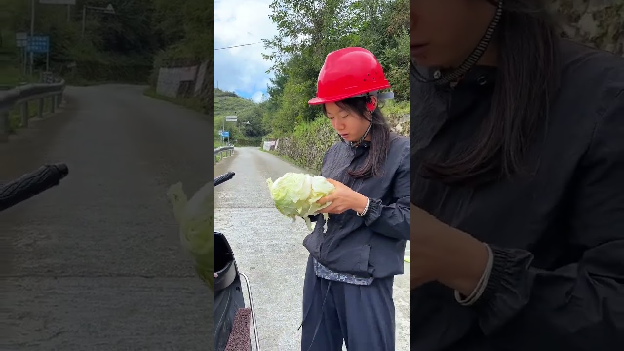 泥美山上一日游 路上全是好东西 还捡到颗菜～ #我的乡村生活 #大山里的味道 #创作者扶持计划