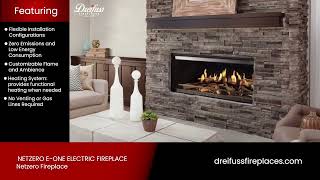 Netzero E One Fireplace | Dreifuss FIreplaces