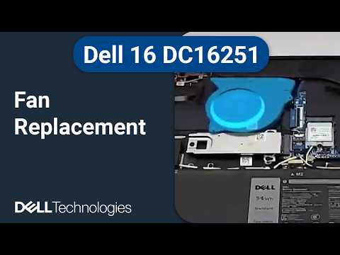 Dell 16 DC16251 | How to replace the fan