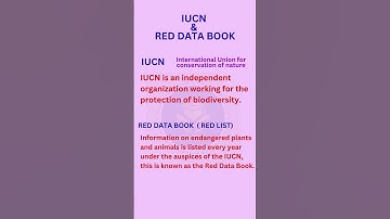 IUCN and Red data book / #redlist