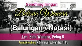 Notasi (Balungan) Gendhing Lcr. Bala Wanara, Pl6