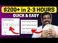 200 in 23 hours quickly  best way to earn money online as a beginner 2023