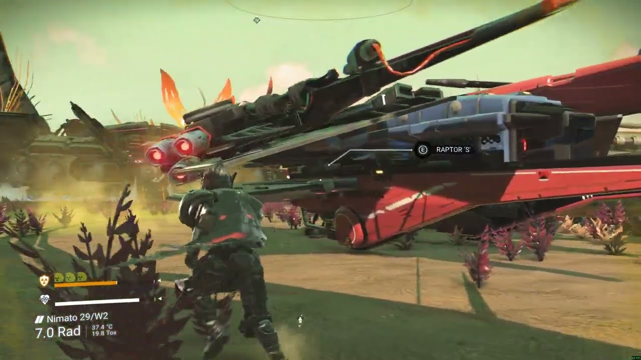 No Man's Sky 4 Main Ships.  Corvette and Interceptors