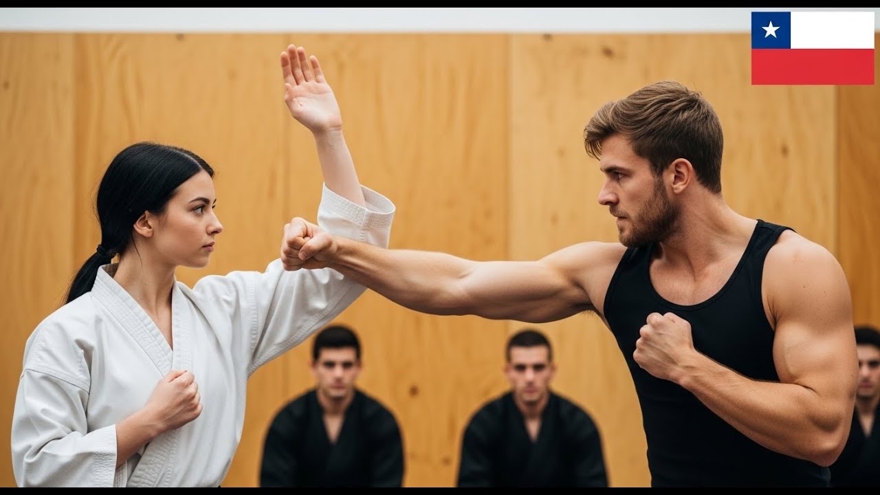 Fisicoculturista alemán subestima artes chilenas y pierde ante una maestra