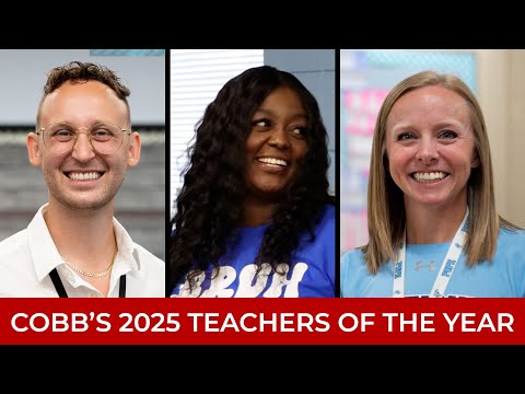 Cobb Names 2025 Teachers of the Year - video from Cobbk12
