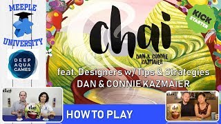 Chai Board Game NEW RULES – How to Play & Setup, feat. Dan & Connie Kazmaier with tips & strategies screenshot 3