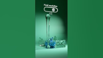 How fluid resolution affects result in blender.