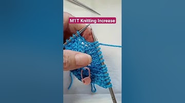 😲 M1T Invisible Knitting Increase #knitting