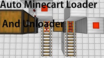 Minecraft 1.8/1.9- Auto Minecart loader and unloader tutorial
