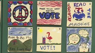 Ceramic tile wall celebrates 250 years of American democracy