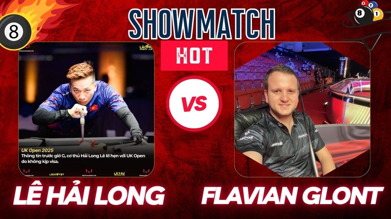 🔴 Live | Lê Hải Long vs Flavian Glont |  9-Ball Billiards Match | Race to 9