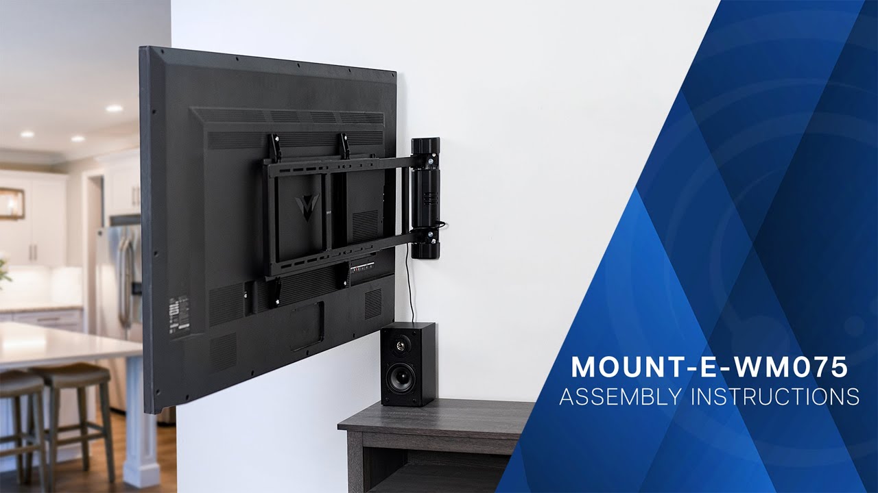 MOUNT-E-WM075 Electric Swing Wall Mount for 32” to 75” TVs Assembly by VIVO