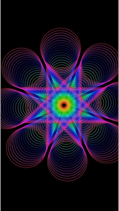 Cosmic Flower #neon #python #shorts - YouTube