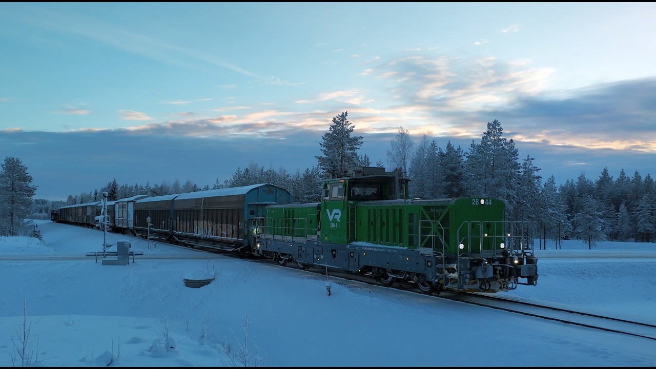 Trains in Kontiomäki area January 2026