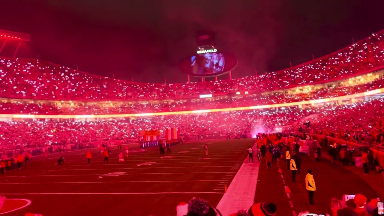Kansas City Chiefs Sunday night football introductions arrowhead Stadium