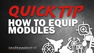 How to equip modules - Mechwarrior Online quick tip