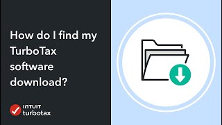 How Do I Find My Turbotax Software Download  Turbotax Support 