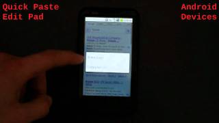 Quick Paste Edit Pad for Android Devices screenshot 1