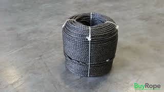 10mm Black Polypropylene Rope (220m Coil)