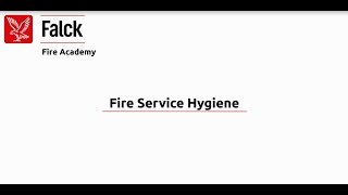 Recommendations For Fire Service Hygiene