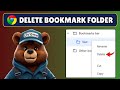 How to Delete Bookmarks Folder in Google Chrome on PC or Laptop