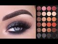 Black Smokey Eye + Glitter Eyeshadow Tutorial | Tati Beauty Textured Neutrals Vol 1 Palette