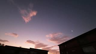 Time-lapse of sunset yesterday.