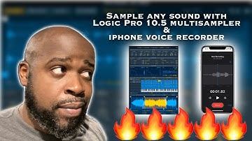 Sample any sound using Logic Pro X 10.5 Sampler & iPhone Voice Recorder to make custom sounds!!!