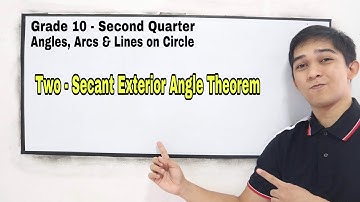Two-Secant Exterior Angle Theorem