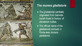 Predavanje Prof. Dr. Tommasa Beggia Družbeni In Politični Položaj Gladiatorjev V Starem Rimu