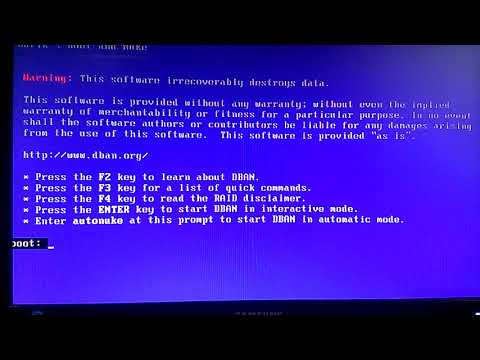 How To Repair Corrupted Hard Drive With DBAN