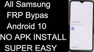All Samsung FRP Bypass 2020 Android 10 / New Method Samsung All Google Lock Bypass | NO APK INSTALL