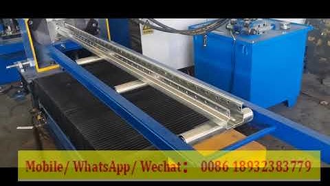 Warehouse Rack Upright Roll Forming Machine for US Customer