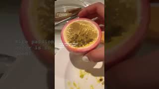 Have you seen this color of passion fruit? #shorts #travel #carribeanfood #beach